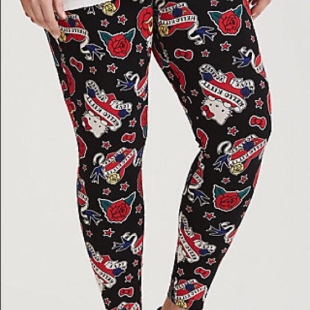 Hello Kitty Tattoo Leggings full length